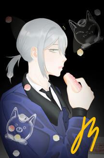 Half body - Rendered with Lineart